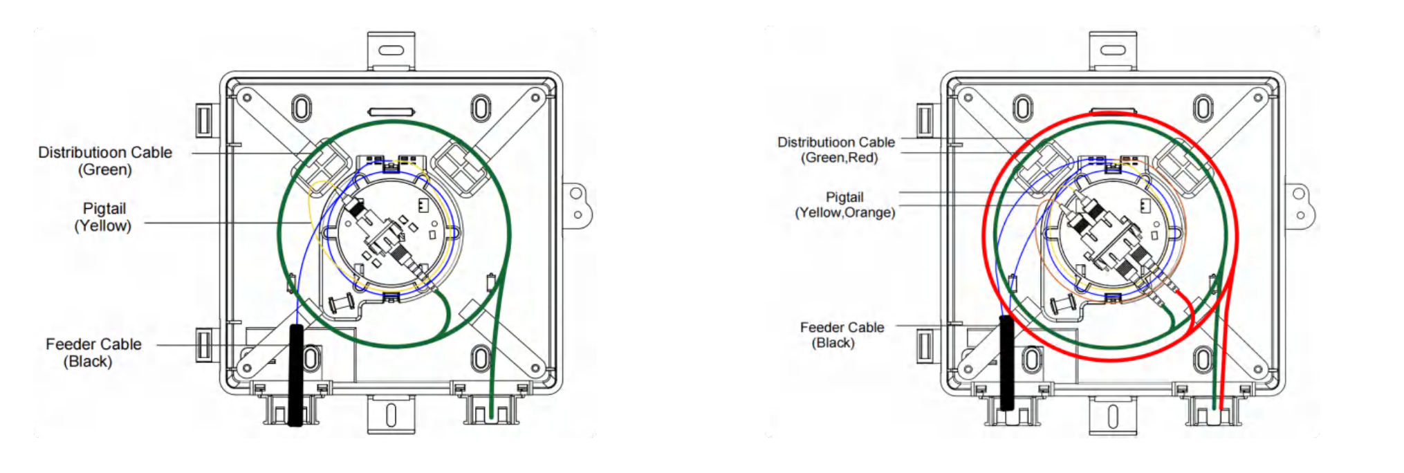 ABS Plastic FTTH Fiber Distribution Box