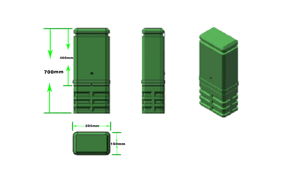 FCST090101 Fiber Distribution Pedestal Structure
