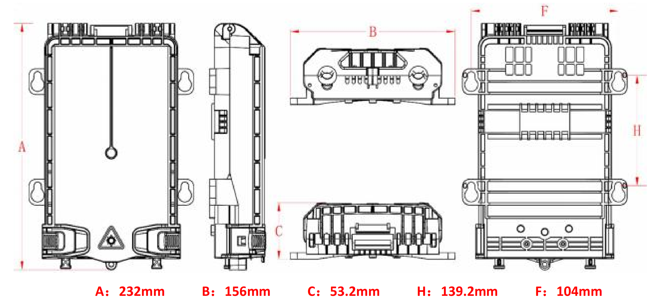 Wall Mounted FTTH Closure