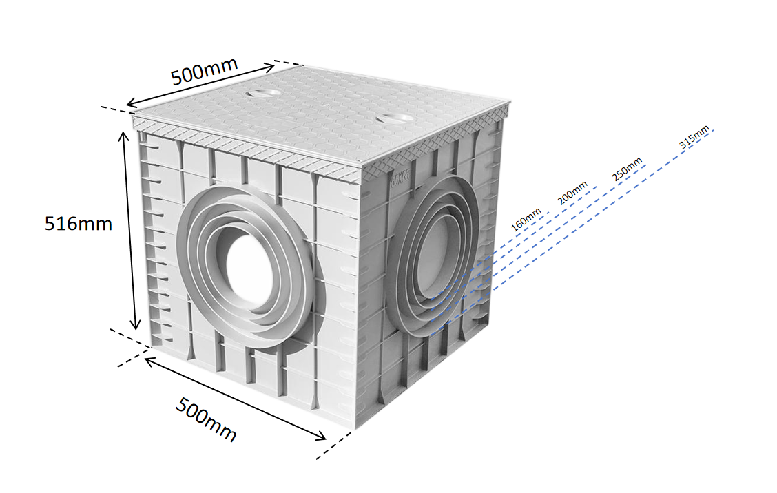 Pre-cast Manhole Box for Drainage