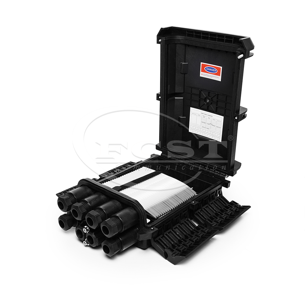 FCST01130-F 4 In 4 Out 144 Cores Horizontal Fiber Optic Splice Closure