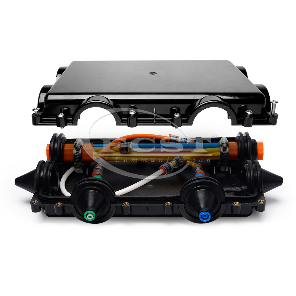 FCST16301 FTTH Air Blown Micro Duct Bulk Fiber Optic Cable Distribution Closure