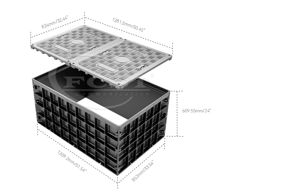 FCST-TH-SMC07B FTTx Telecom Cable Access Chamber in Fibre Optic Deployment