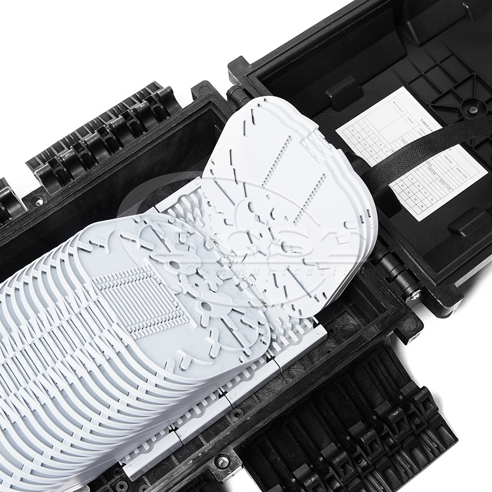 FCST01130-F 4 In 4 Out 144 Cores Horizontal Fiber Optic Splice Closure