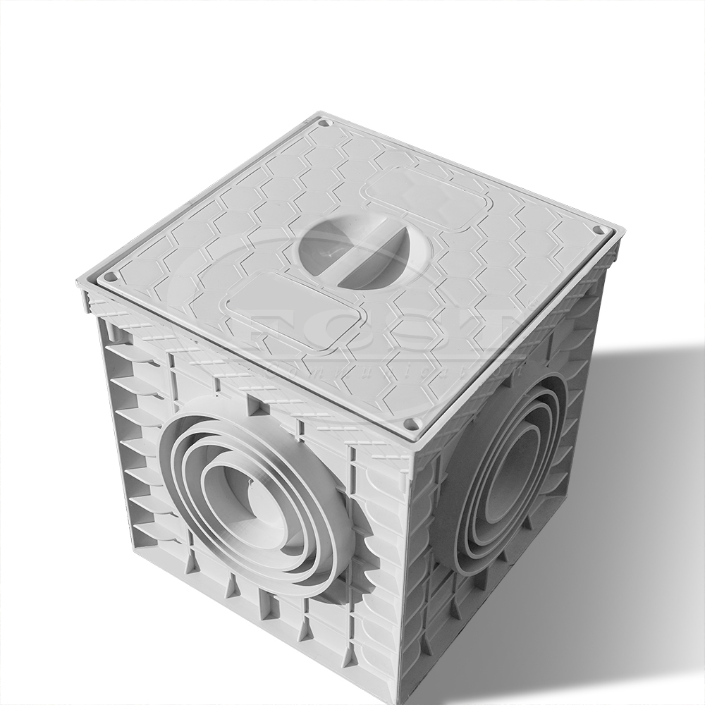 FCST-TH-SMC11-200 Superior Quality Grey PP Plastic Manhole Box with Lid