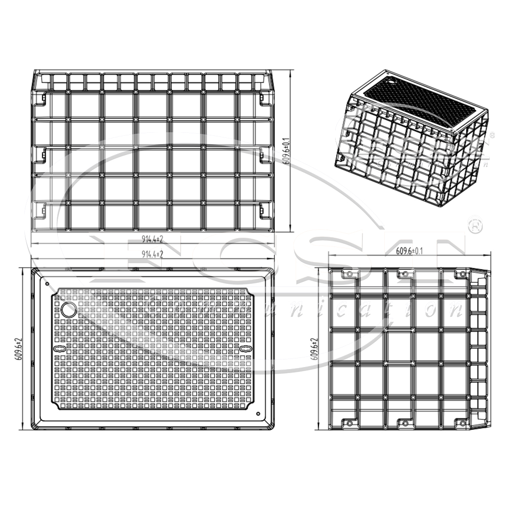 FCST-TH-SMC06 SMC BMC Custom-built Manhole Protection Chamber