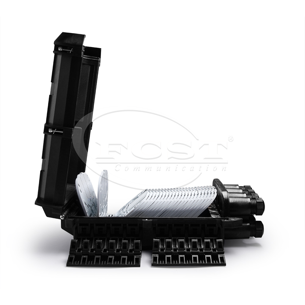 FCST01130-F 4 In 4 Out 144 Cores Horizontal Fiber Optic Splice Closure