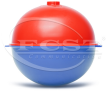 Electric spherical marker ball blue red
