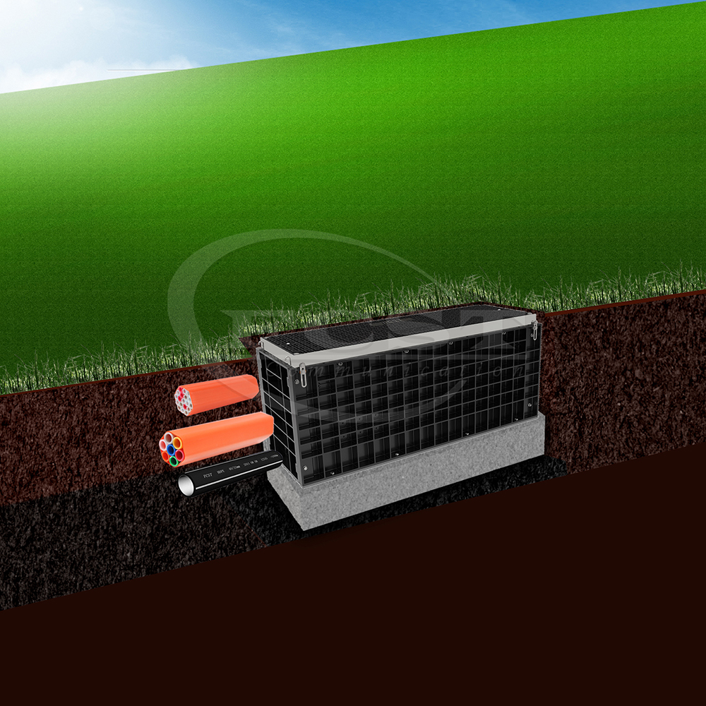 FCST-TH-SMC02 SMC Plastic Inspection Chamber Manholes for Electric Power & Highway Drainage Municipal & Water & Telecom