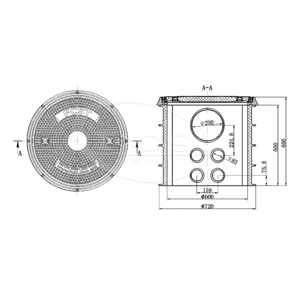 FCST-TH-SMC10 Telecom Manhole Chamber with Comprehensive Protection in Modern Telecommunication Systems