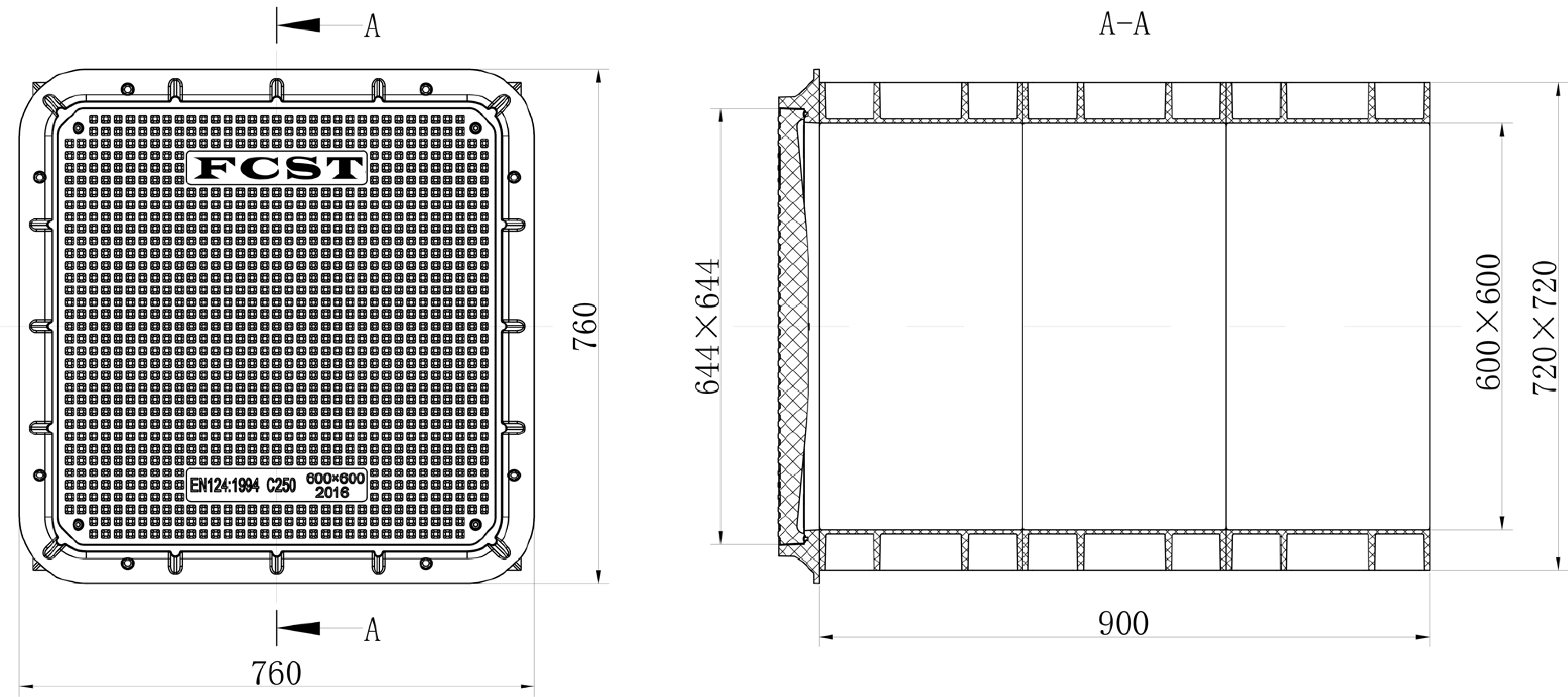 FCST-TH-SMC05 Telecom Manhole Chamber Structure