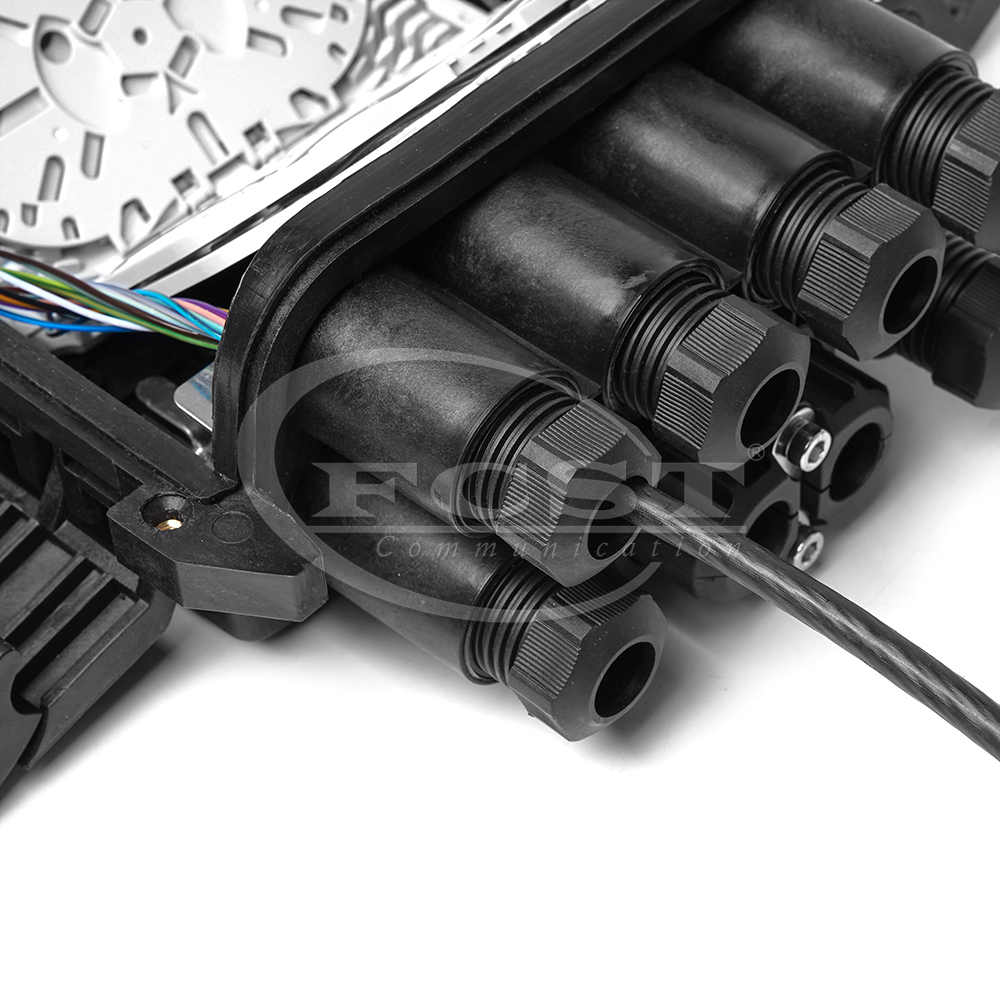 FCST01130-F 4 In 4 Out 144 Cores Horizontal Fiber Optic Splice Closure