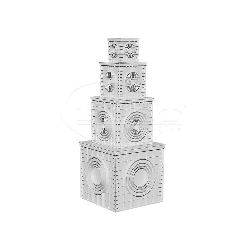 FCST-TH-SMC11-200 Superior Quality Grey PP Plastic Manhole Box with Lid