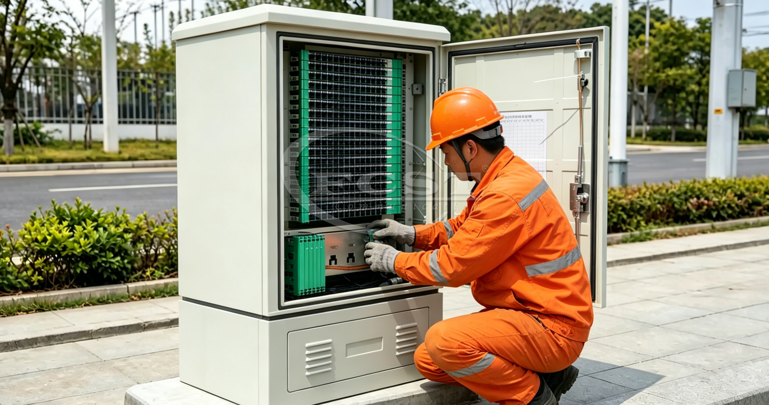 FCST03501 144cores Fiber Distribution Cabinet (FDC)