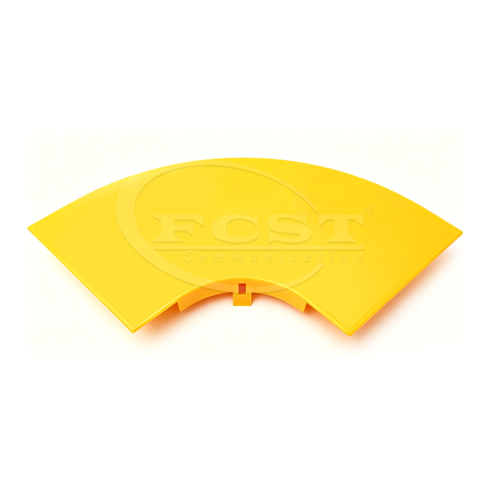 FCST-CR120-ELB90-CVR 90&deg; Horizontal Elbow Elbow Cover in 120mm Fiber Optic Raceway Systems