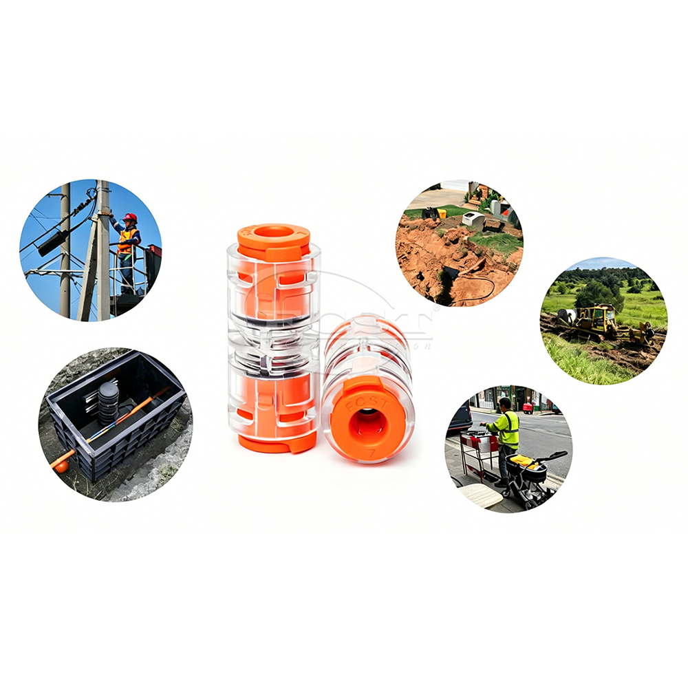 FCST-15JDB-SC 15J Microduct Straight Coupler Use For HDPE Microduct( DB | DI | TW )