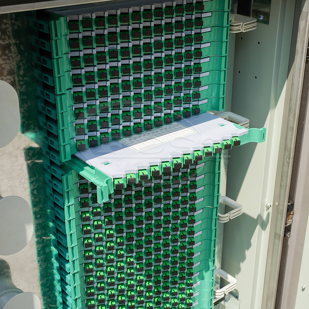FCST03502 Fiber Optical Distribution Cabinet High-Capacity Outdoor ODN Cabinet for FTTH Trunk And Distribution Networks