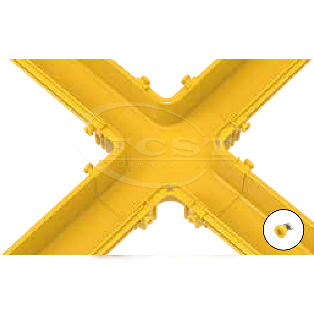 FCST-CR120-CRS Horizontal Cross for 120mm Fiber Optic Raceways